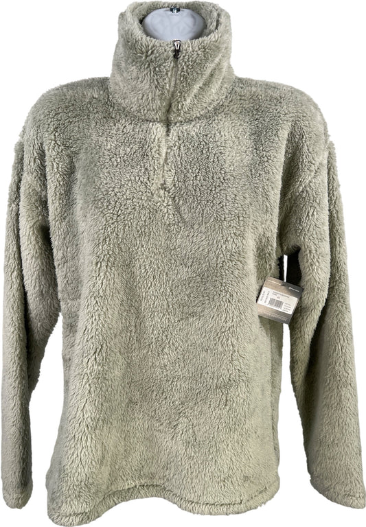 Eddie Bauer Women’s Mint Green Plush Long Sleeve 1/4 Zip Pullover Jacket - XS