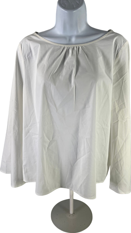 J. Jill x Christian Siriano Women’s White Loose Fit Blouse - Petite MP
