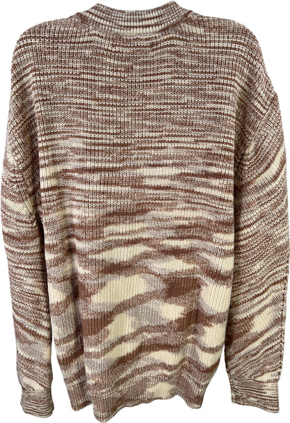 Spiritual Ganger Women’s Brown Knit Spacedye Sasha Cardigan Sweater - L