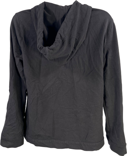 Chico’s Zenergy Women’s Black Snap Button Hooded Jacket - 0/US 4