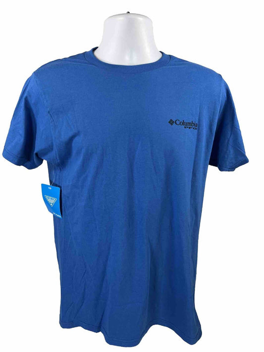 NEW Columbia Men's Blue PFG Cotton Graphic Back T-Shirt - M