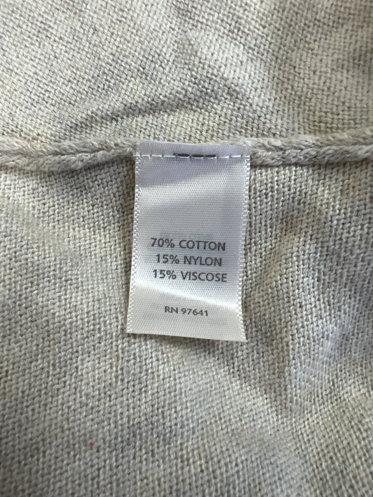 Pure J.Jill Women’s Ivory Long Sleeve Thin Knit V-Neck Sweater - XL