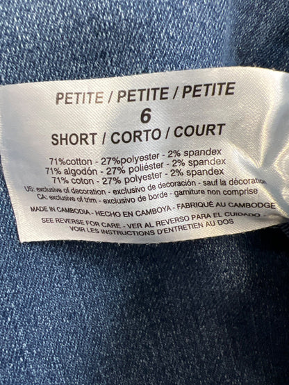 Gloria Vanderbilt Women’s Light Wash Amanda Straight Jeans - 6 Petite Short