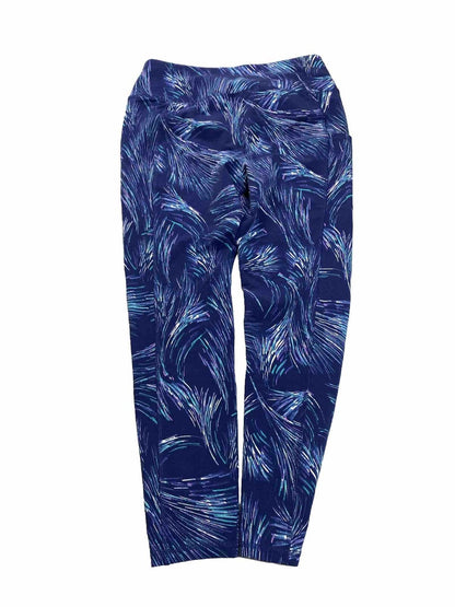 Chico's Weekends Women's Blue Casual Cotton Blend Leggings - 1/US 8