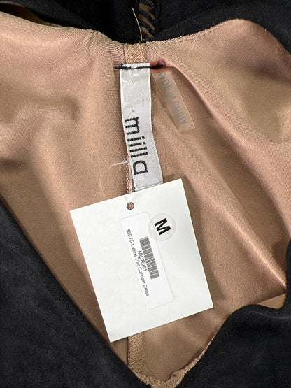 NEW Miilla Women’s Black Sleeveless Two Tone Shift Dress - M