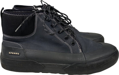 Sperry Men’s Black Halyard Storm Lace Up Short Ankle Duck Boots - 11