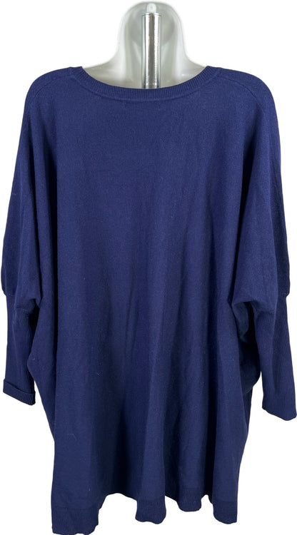 Patrizia Luca Milano Women’s Blue Long Sleeve Pullover Sweater - One Size