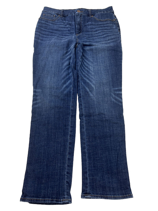 Chico's Women's Dark Wash Slimming Girlfriend Slim Crop Jeans - 0.5/US 6