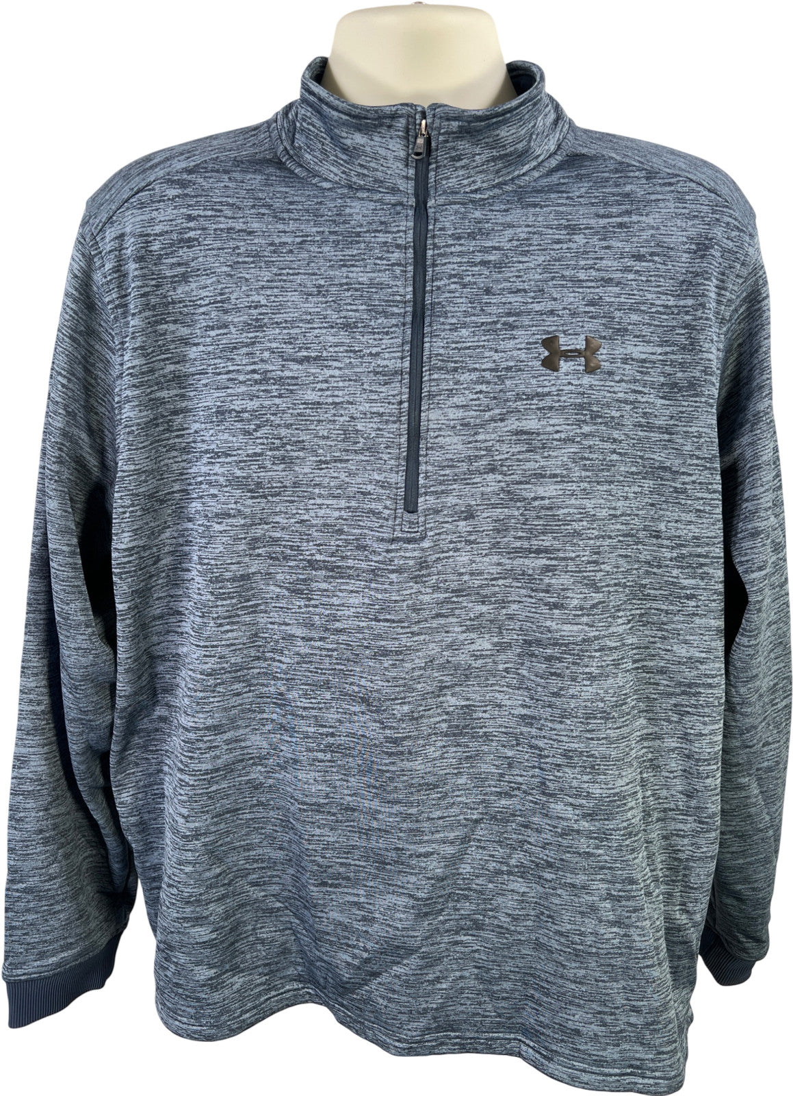 Under Armour Men’s Blue ColdGear Fleece Lined 1/4 Zip Pullover Sweatshirt - XL