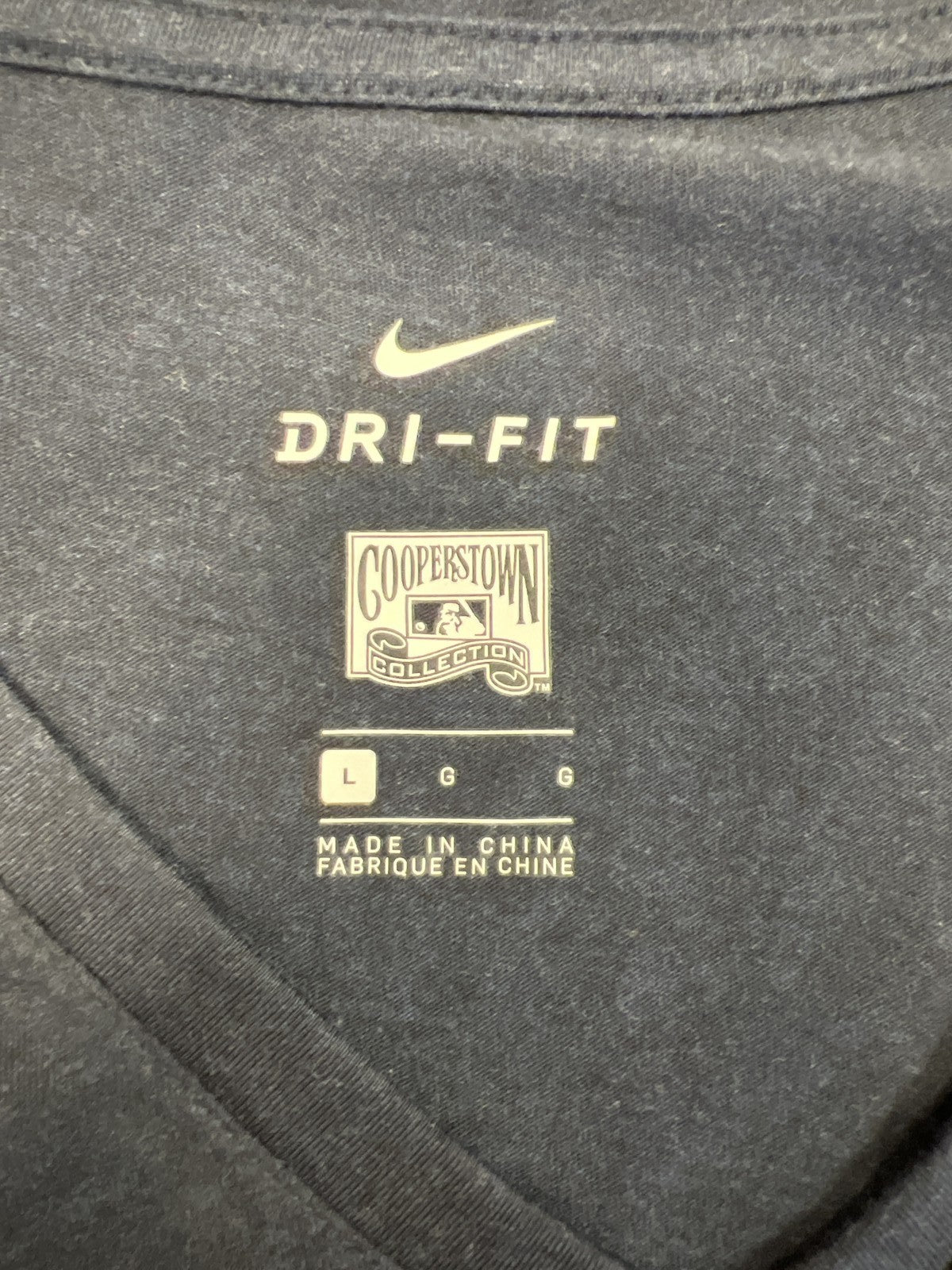 Nike Women’s Blue MLB Cooperstown Detroit Tigers Short Sleeve T-Shirt - L