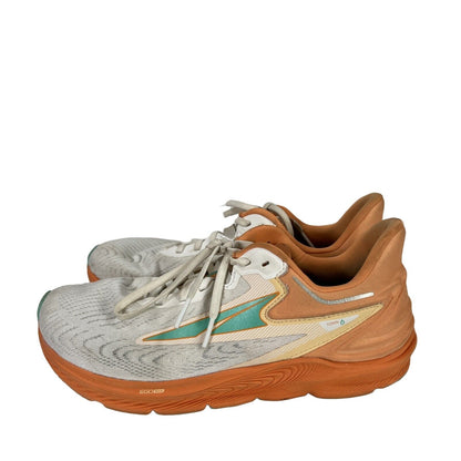 Altra Women's White/Orange Torin 6 Lace Up Athletic Shoes - 10