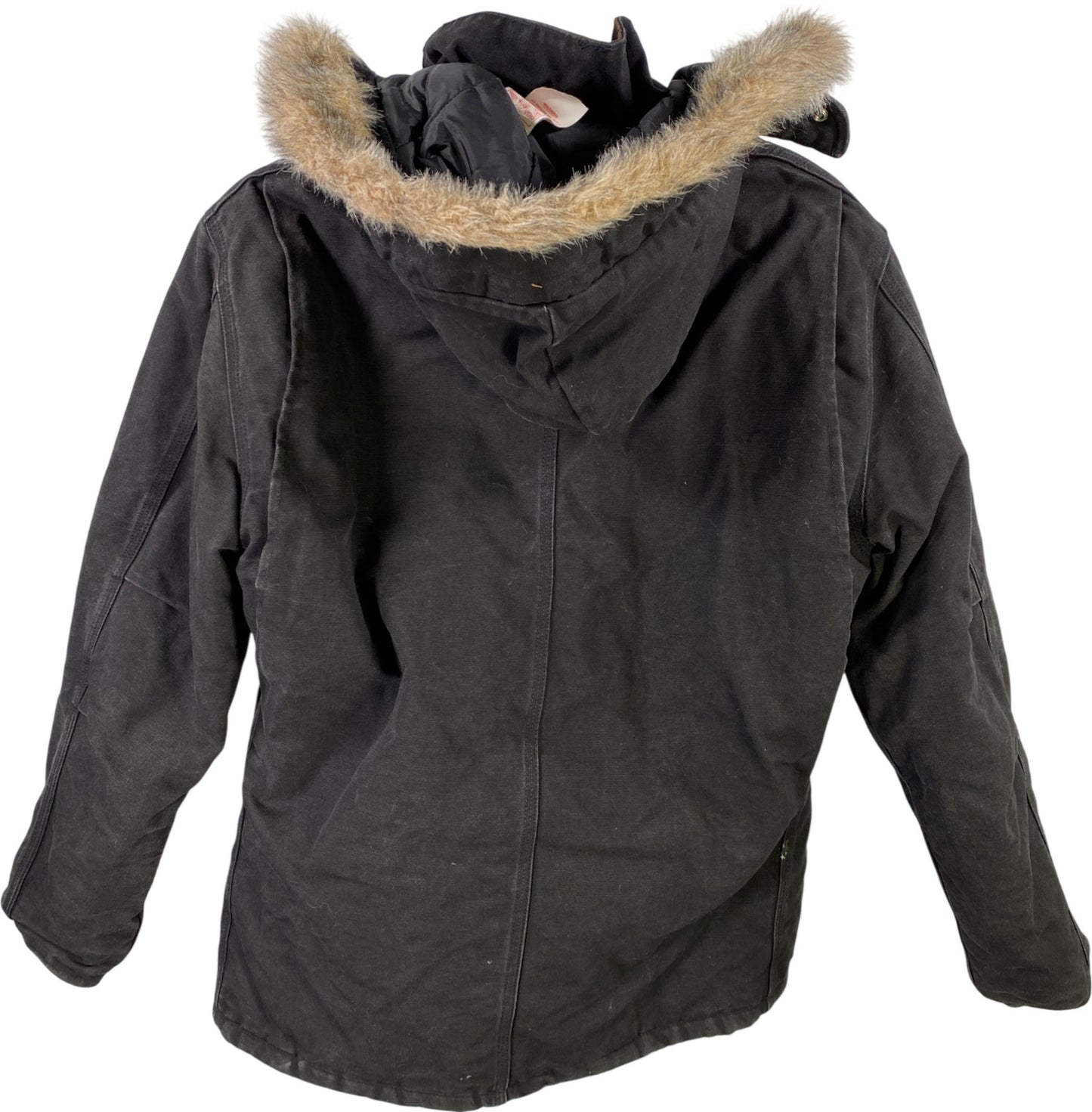 Carhartt Men’s Black Insulated Duck Canvas Work Coat - 46/XL