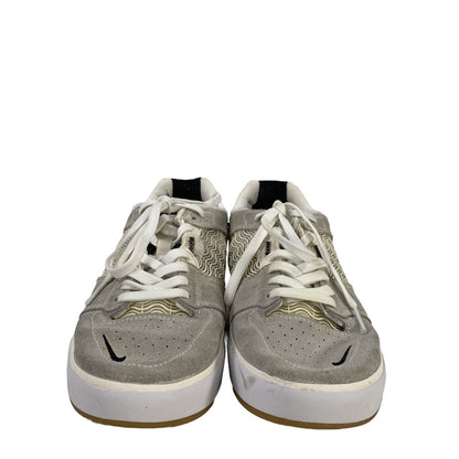 Nike SB Men's Ivory/Gray Suede Ishod  DC7232 Low Trainer Sneakers - 8