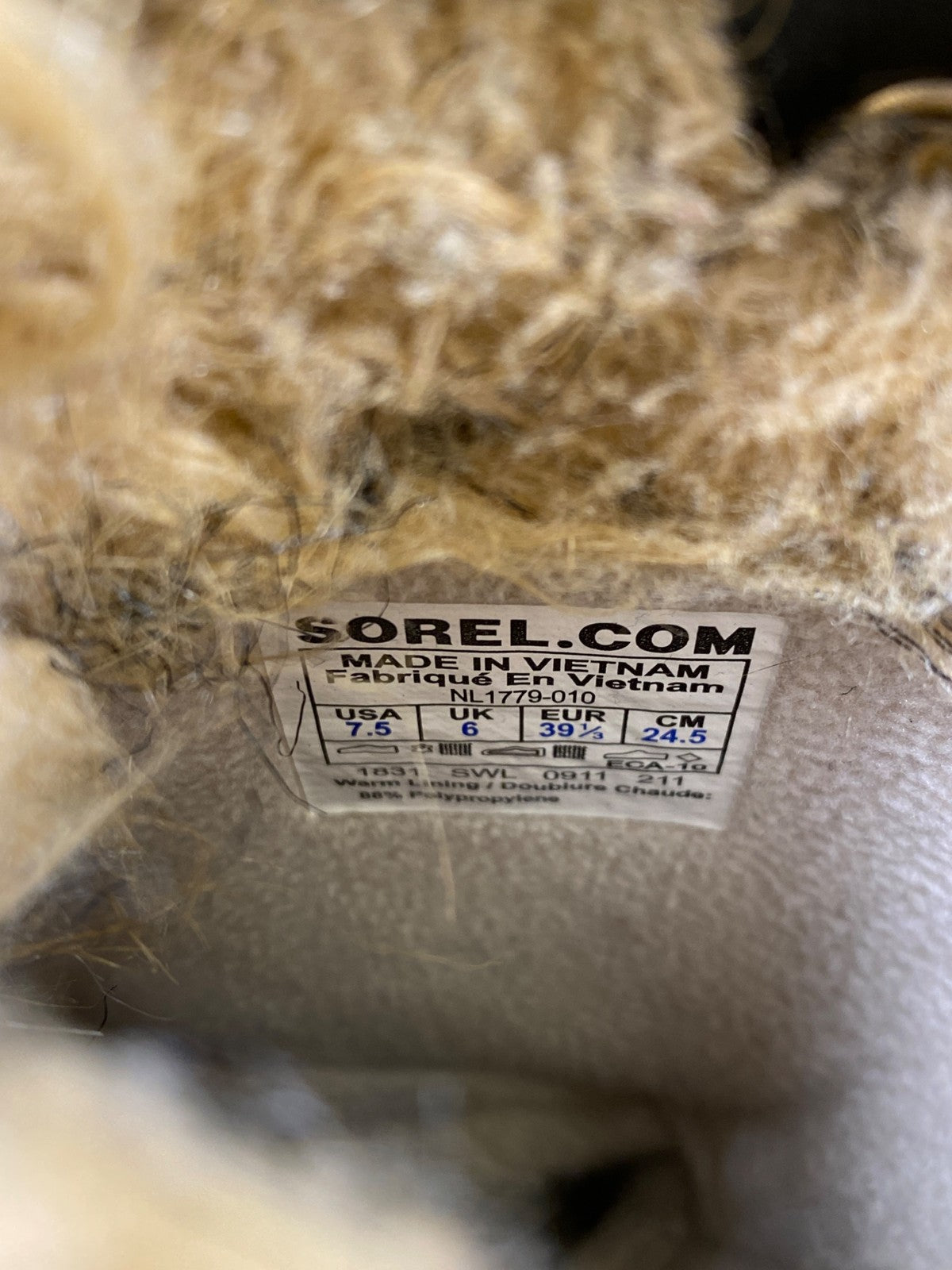 Sorel Women’s Black Leather Quilted Tofino Waterproof Winter Boots - 7.5