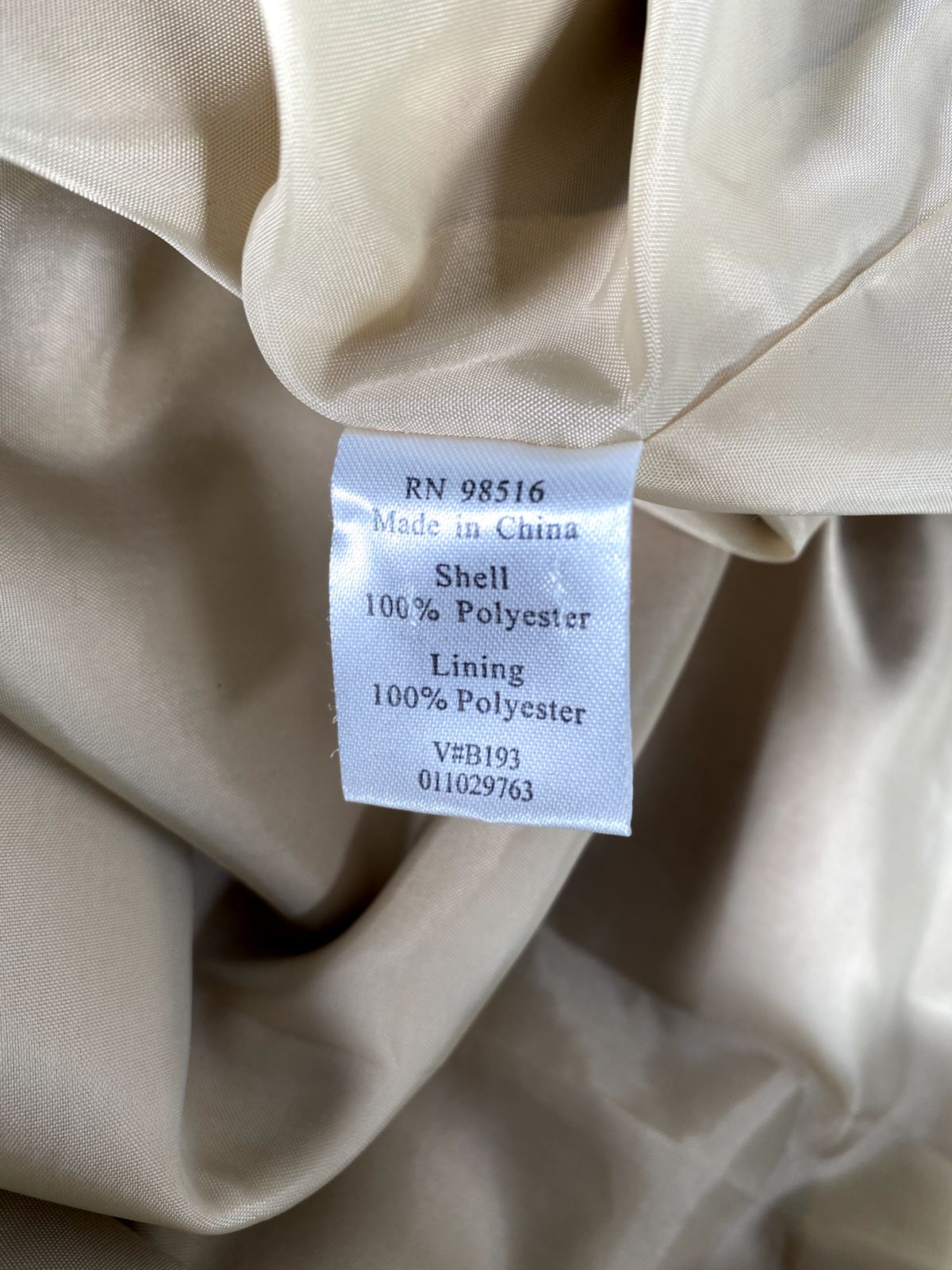 Coldwater Creek Women's Beige Lined Snap Button 3/4 Sleeve Jacket Sz 10 image 4