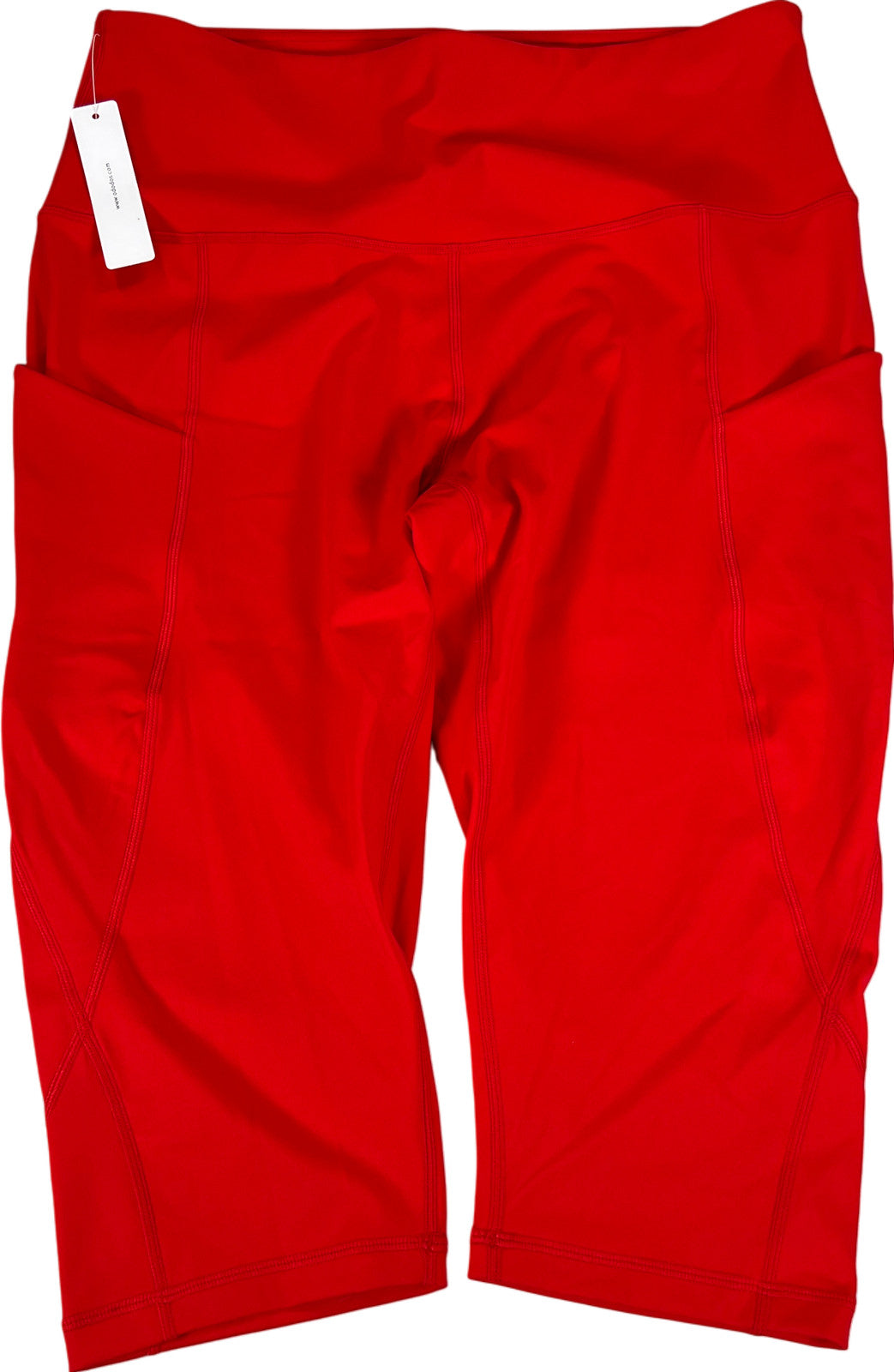 Ododos Women’s Red Cropped Athletic Leggings - L