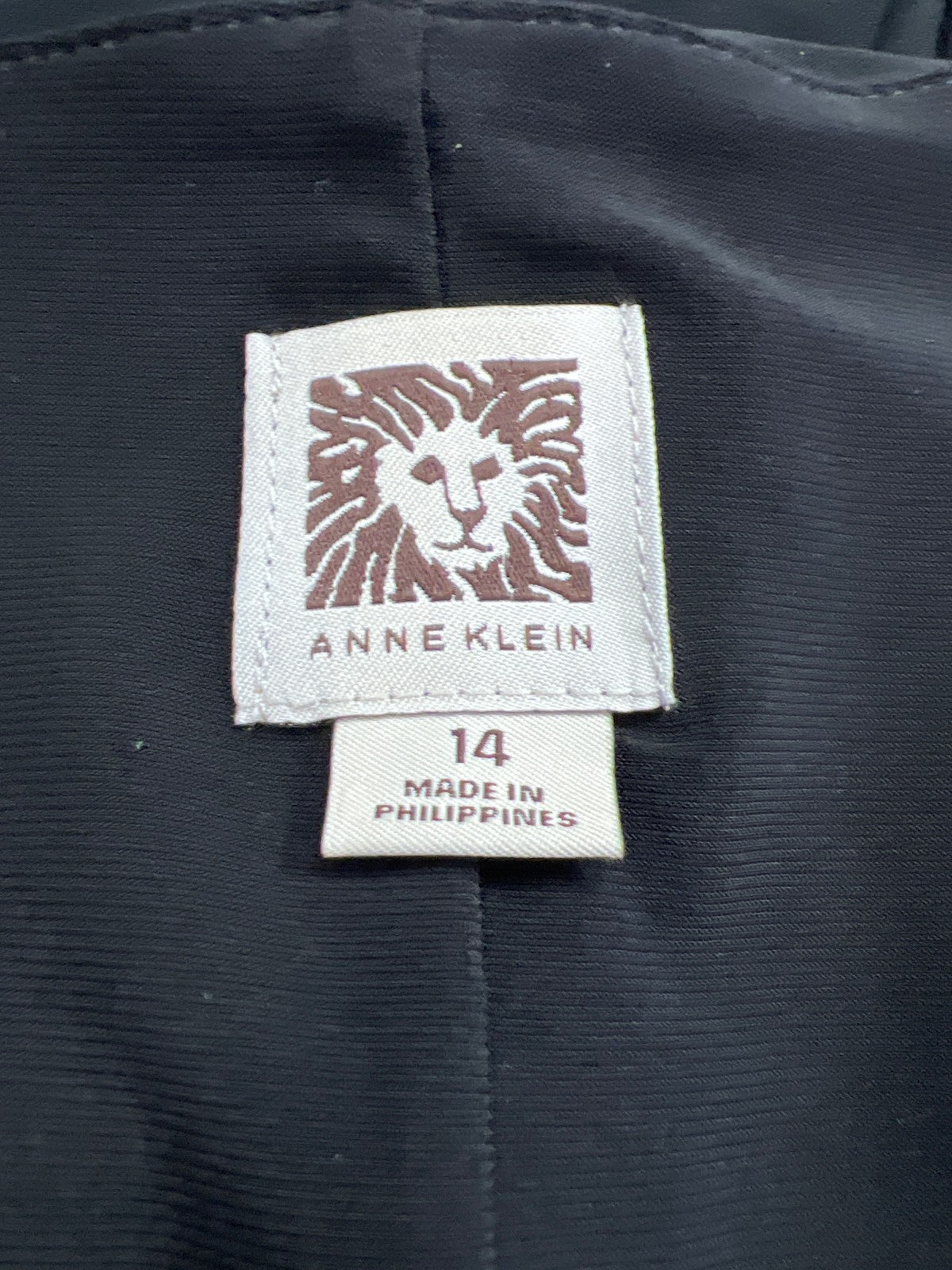 Anne Klein Women’s Black Beaded Strap Sleeveless Shift Dress - 14