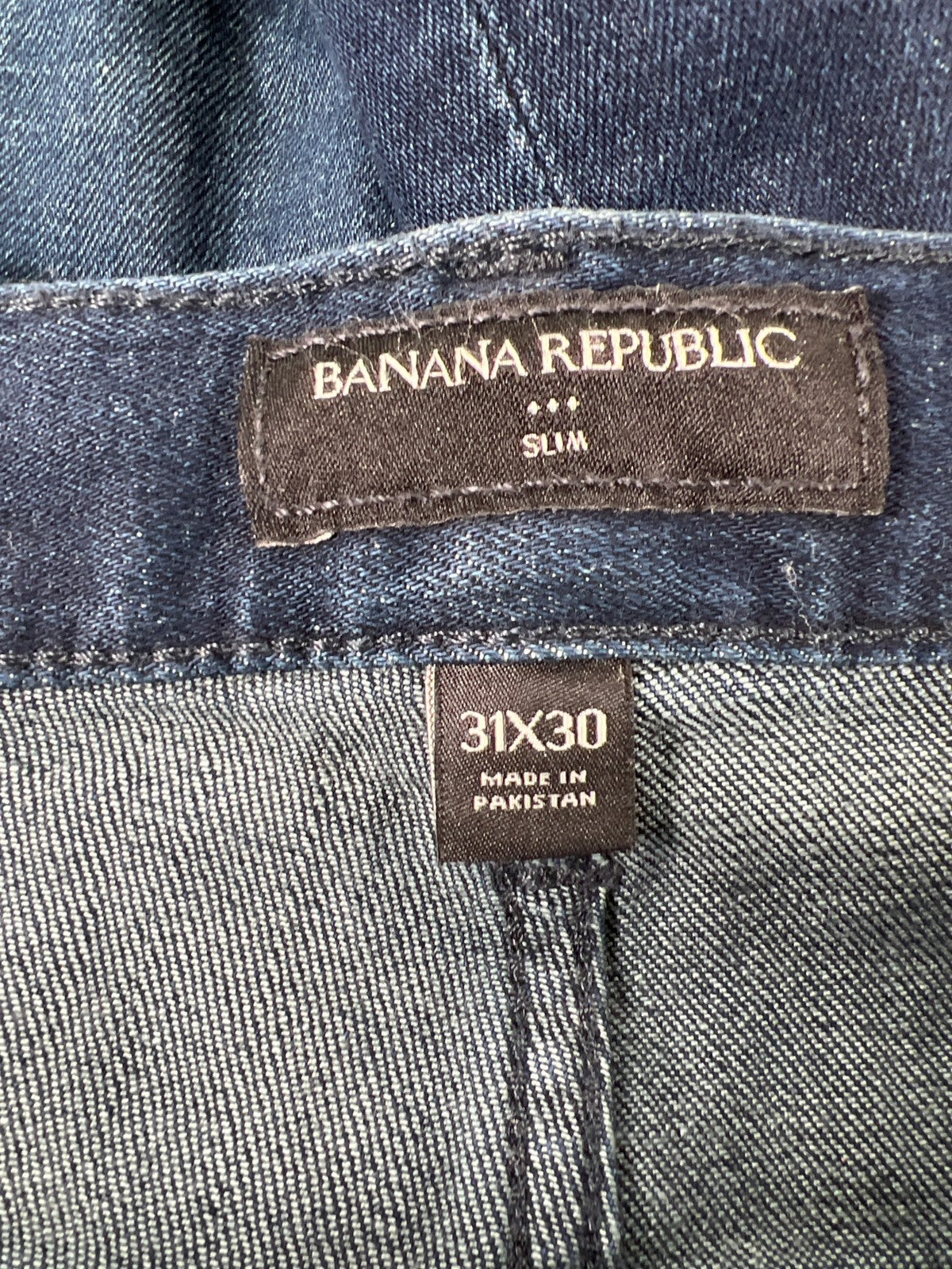 Banana Republic Men’s Dark Wash Slim Fit Denim Jeans - 31x30
