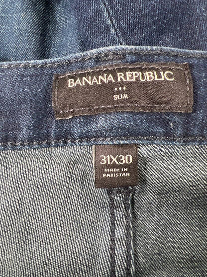 Banana Republic Men’s Dark Wash Slim Fit Denim Jeans - 31x30