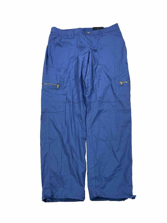 NEW Rafaella Women's Blue Lightweight Cargo Pants - 6