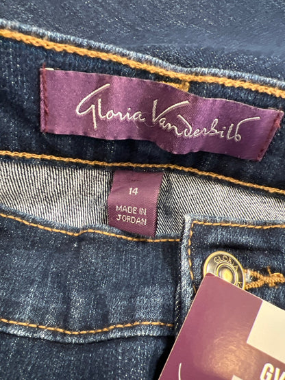 Gloria Vanderbilt Women’s Dark Wash Amanda Tapered Leg Denim Jeans - 14