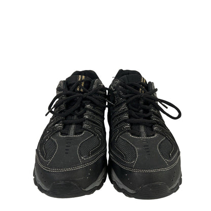Skechers Men's Black After Burn Memory Foam Shoes - 12