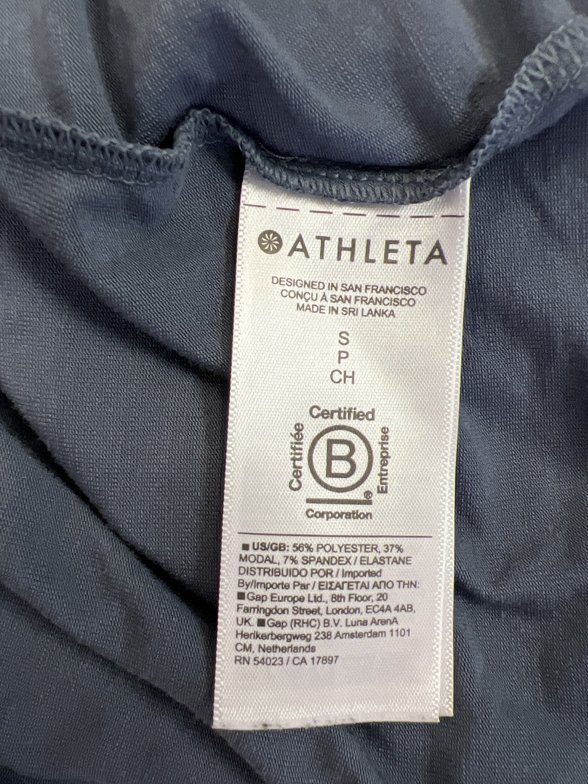 Athleta Women’s Blue Thin Racerback Basic Tank Top - S