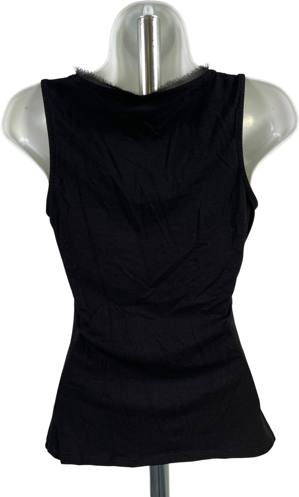 White House Black Market Women’s Black Beaded Neck Tank Top - XS