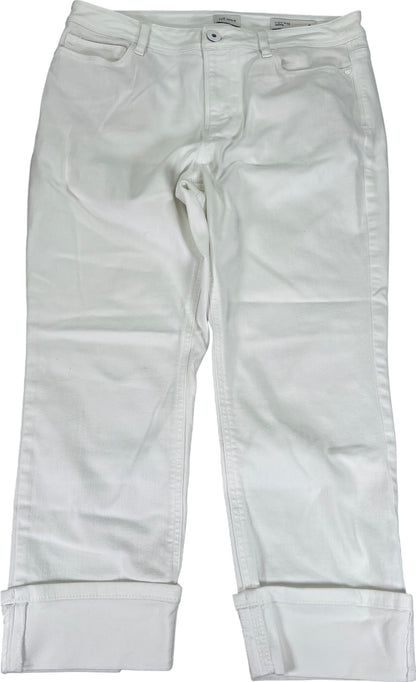 J.Jill Women’s White High Rise Cropped Denim Jeans - 8 Petite