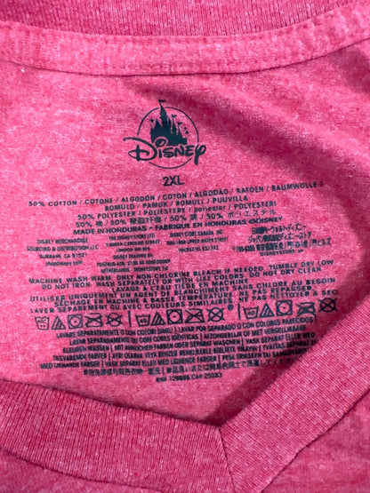 Disney Parks Women’s Red Minnie Mouse Christmas Short Sleeve T-Shirt - 2XL