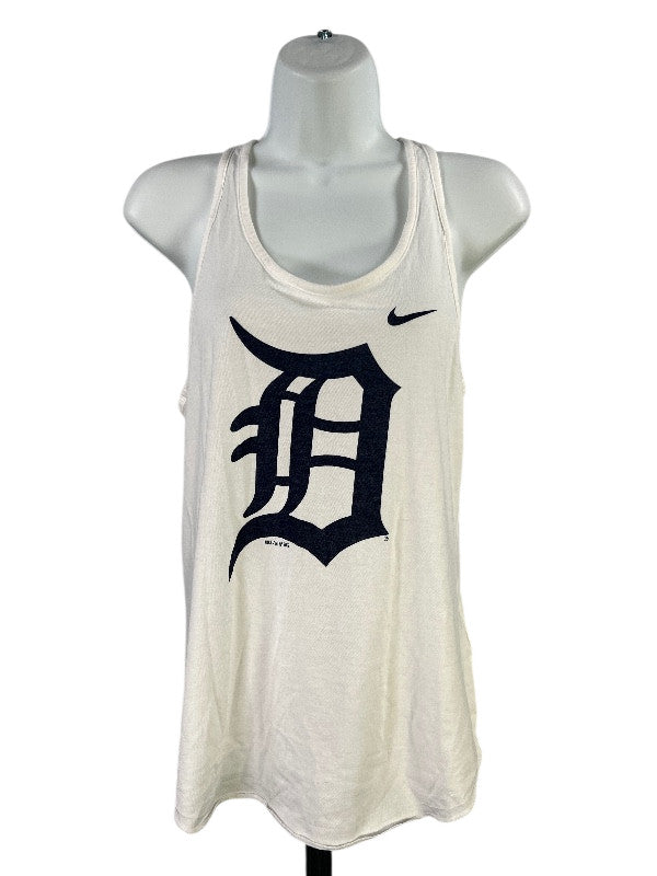 Nike Women's White Genuine Merchandise Detroit Tigers Tank Top - L