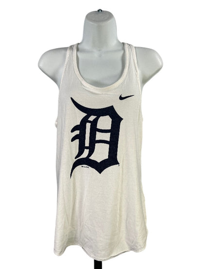 Nike Women's White Genuine Merchandise Detroit Tigers Tank Top - L