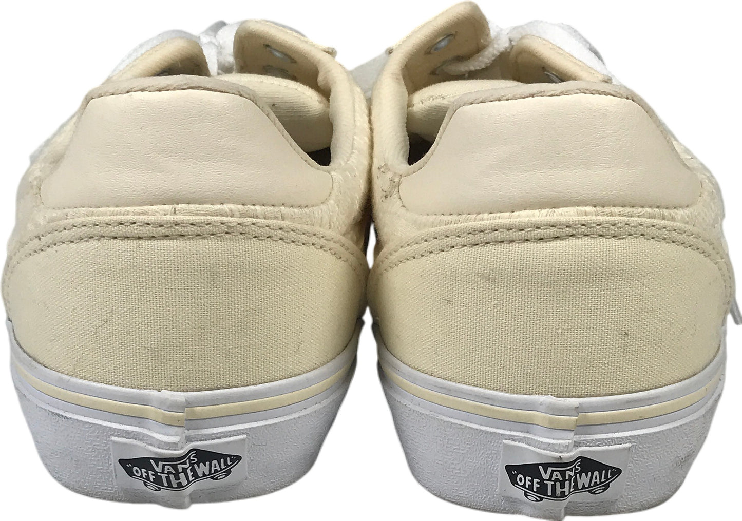 Vans Women’s Light Yellow Canvas Lace Up Sneakers - 9.5