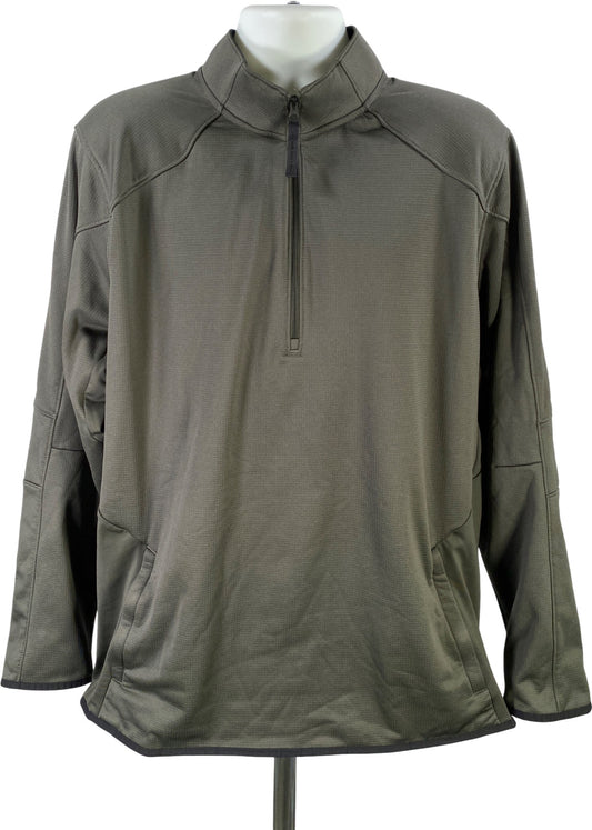 Under Armour Men’s Green ColdGear Reactor 1/4 Zip Pullover Sweatshirt - XXL
