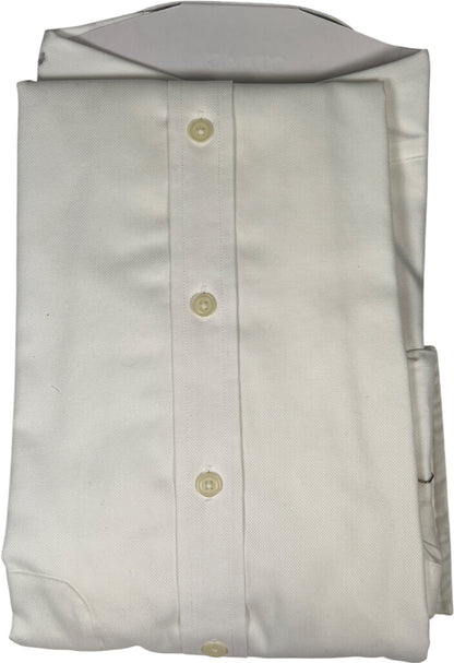 Charles Tyrwhitt Men’s White Long Sleeve Button Up Dress Shirt - 17.5/35in