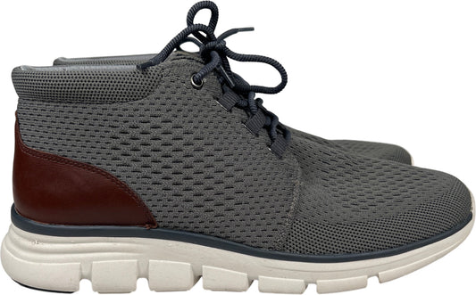 Johnston and Murphy Men’s Gray Amherst Lug Knit Chukka Boots - 10