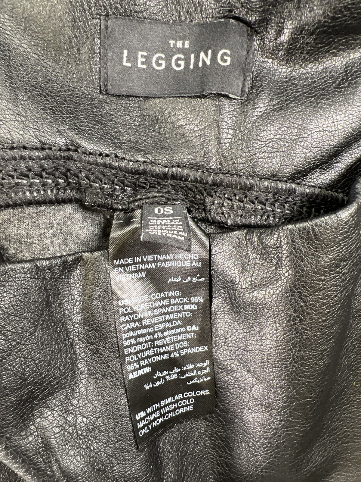 White House Black Market Women’s Black Faux Leather Leggings - 0 Short