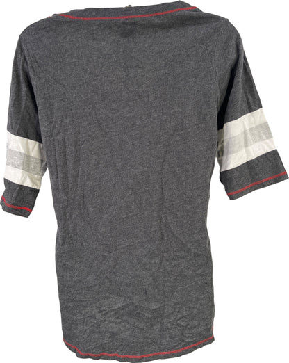 NHL Women’s Gray/Red Detroit Red Wings Short Sleeve T-Shirt - L