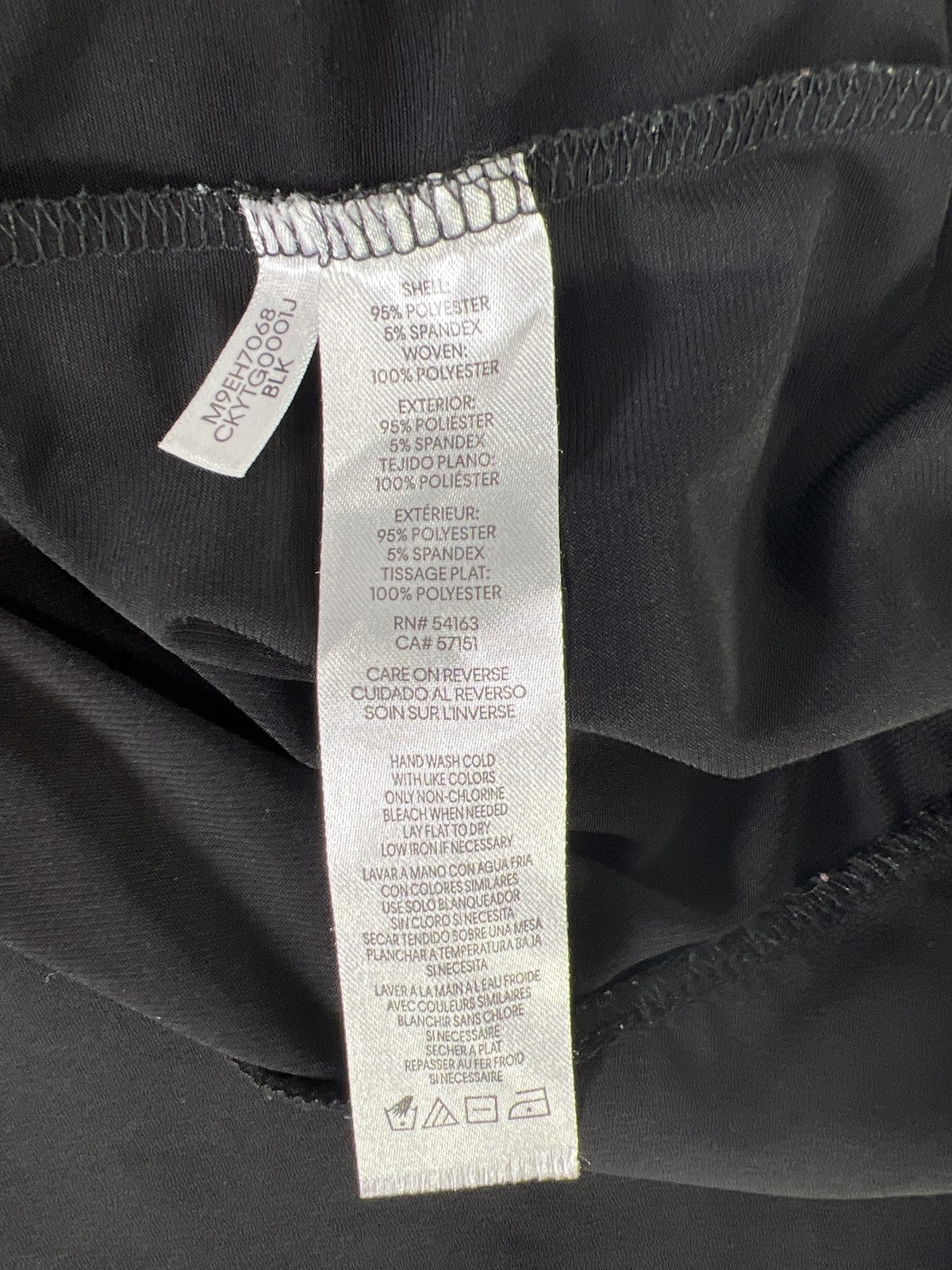 Calvin Klein Women’s Black 3/4 Sleeve Layered Blouse - S