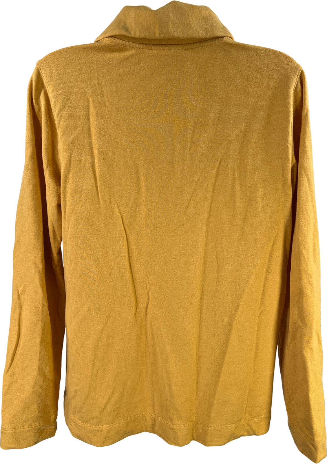 Pure Jill Women’s Gold/Yellow Long Sleeve Button Front Pullover Shirt - S