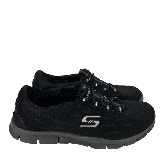 Skechers Women's Black Gratis Slip On Comfort Walking Shoes - 8