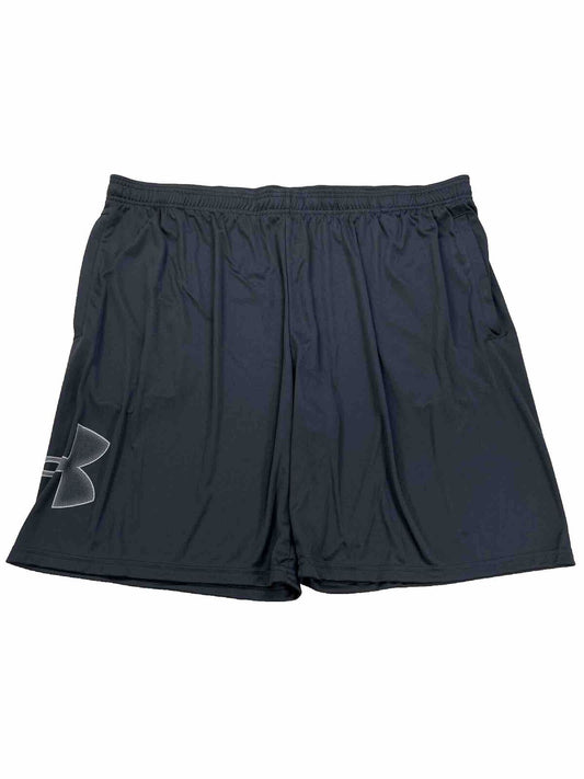 NEW Under Armour Men's Black Tech Graphic Shorts with Pockets - 3XL