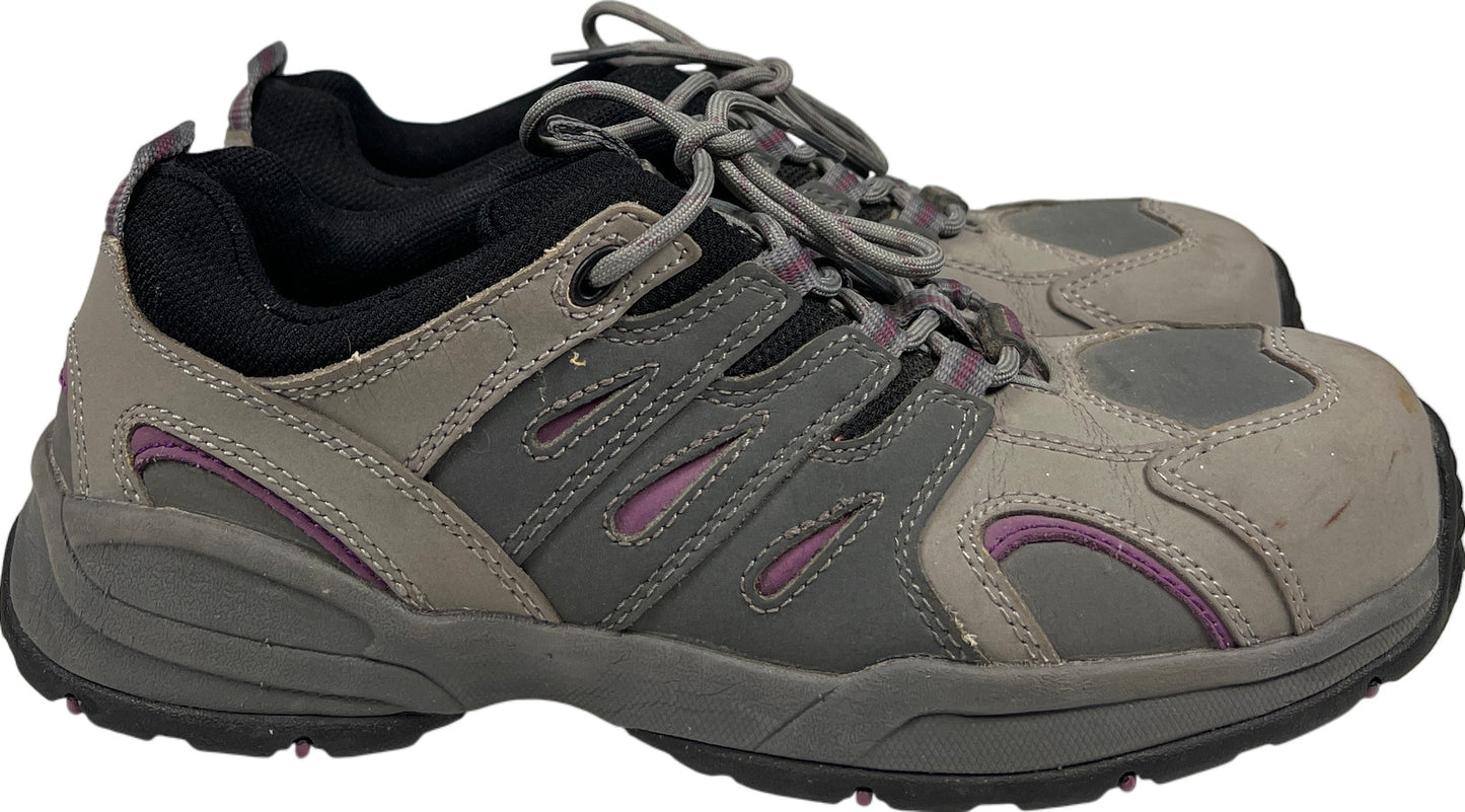 Worx by Red Wings Women’s Gray/Purple Safety Steel Toe Work Shoes - 10