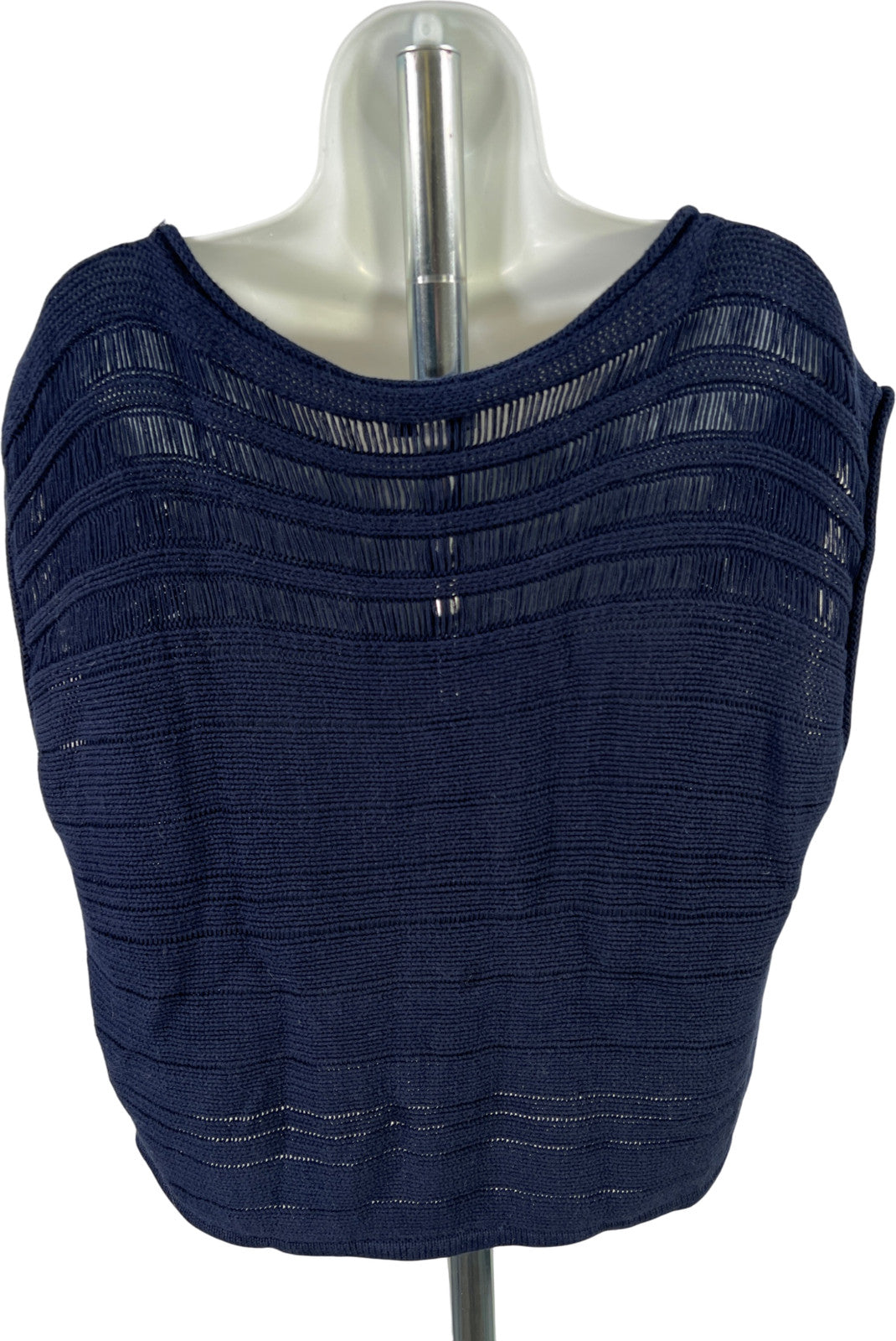 Evereve Women’s Blue Cap Sleeve Knit Sweater - L