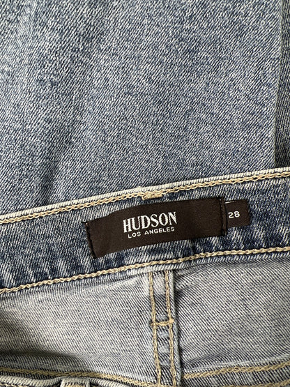 Hudson Women’s Light Wash Barbara Super Skinny Distressed Jeans - 28