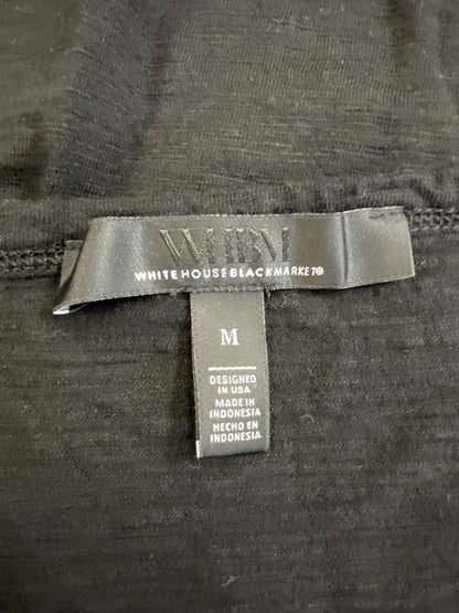 White House Black Market Women’s Black Sleeveless Scoop Neck Tank Top - M