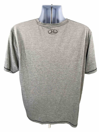 Under Armour Men's Gray V-Neck Athletic Short Sleeve Shirt - XL