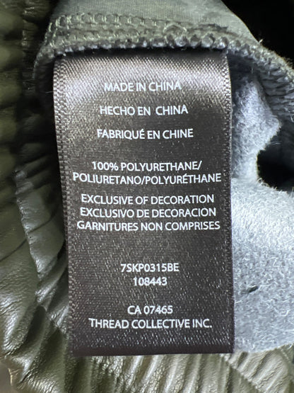 Bebe X Ciara Women’s Green Faux Leather Jogger Pants - L