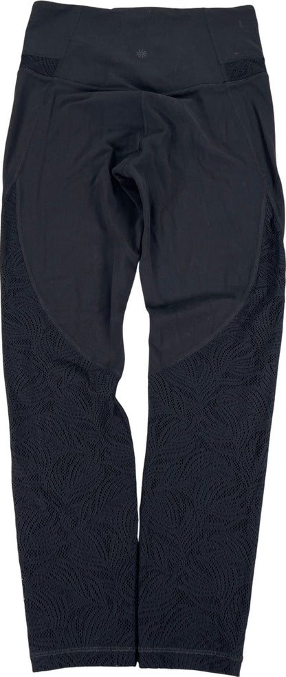 Athleta Women’s Black Luxe Mesh 7/8 Tight Leggings - S