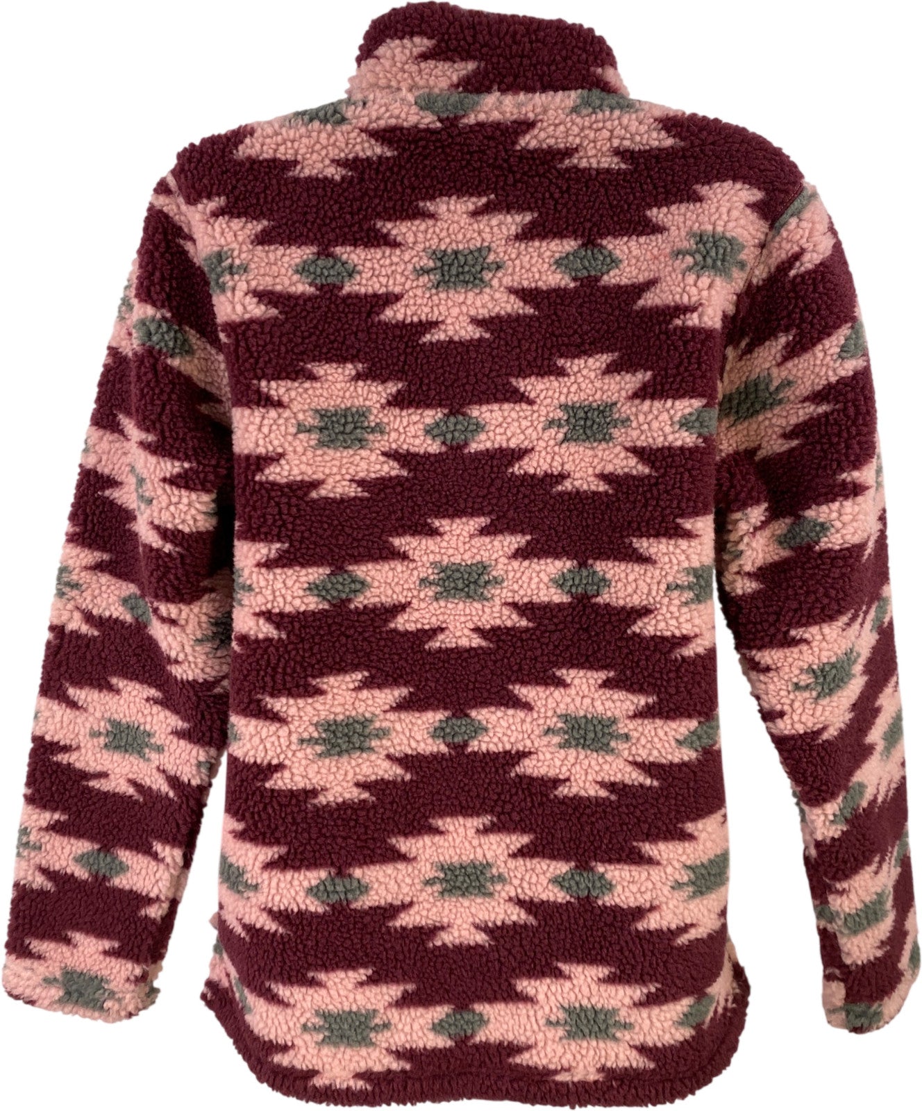 Orvis Women’s Pink/Purple 1/4 Zip Pullover Sherpa Jacket - S